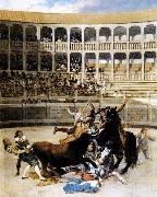 Francisco de goya y Lucientes Picador Caught by the Bull oil painting